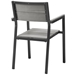 Maine Dining Outdoor Patio Armchair - Brown Gray - MOD1529