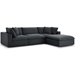 Commix Down Filled Overstuffed 4 Piece Sectional Sofa Set A - Gray - MOD1531