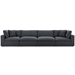 Commix Down Filled Overstuffed 4 Piece Sectional Sofa Set B - Gray - MOD1532
