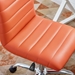 Ripple Armless Mid Back Vinyl Office Chair - Orange - MOD1573