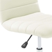 Ripple Armless Mid Back Vinyl Office Chair - White - MOD1576