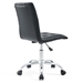 Prim Armless Mid Back Office Chair - Black - MOD1578