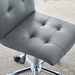 Prim Armless Mid Back Office Chair - Gray - MOD1580