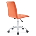 Prim Armless Mid Back Office Chair - Orange - MOD1581