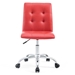 Prim Armless Mid Back Office Chair - Red - MOD1582