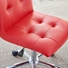 Prim Armless Mid Back Office Chair - Red - MOD1582