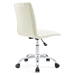Prim Armless Mid Back Office Chair - White - MOD1584