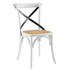 Gear Dining Side Chair - White Black 