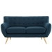 Remark Upholstered Fabric Loveseat - Azure - MOD1668