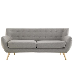 Remark Upholstered Fabric Sofa - Light Gray 