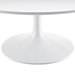 Lippa 36" Round Wood Coffee Table - White - MOD1682