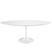 Lippa 78" Oval Wood Top Dining Table - White - MOD1684