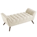 Response Medium Upholstered Fabric Bench - Beige - MOD1861