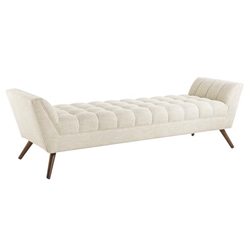 Response Upholstered Fabric Bench - Beige 