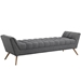 Response Upholstered Fabric Bench - Gray - MOD1873