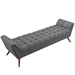 Response Upholstered Fabric Bench - Gray - MOD1873