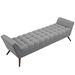 Response Upholstered Fabric Bench - Expectation Gray - MOD1874