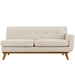 Engage Right-Arm Upholstered Fabric Loveseat - Beige - MOD1877