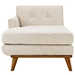 Engage Left-Facing Upholstered Fabric Chaise - Beige - MOD1882