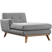 Engage Left-Facing Upholstered Fabric Chaise - Expectation Gray - MOD1884
