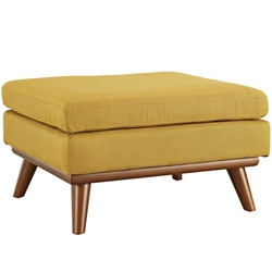 Engage Upholstered Fabric Ottoman - Citrus 