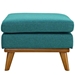 Engage Upholstered Fabric Ottoman - Teal - MOD1910