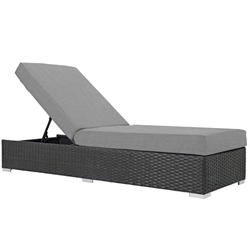 Sojourn Outdoor Patio Sunbrella® Chaise Lounge - Canvas Gray 