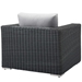 Summon Outdoor Patio Fabric Sunbrella® Armchair - Canvas Gray - MOD2027