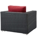 Summon Outdoor Patio Fabric Sunbrella® Armchair - Canvas Red - MOD2029