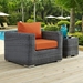 Summon Outdoor Patio Fabric Sunbrella® Armchair - Canvas Tuscan - MOD2030