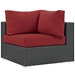 Sojourn 10 Piece Outdoor Patio Sunbrella® Sectional Set - Canvas Red - MOD2087