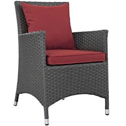 Sojourn Dining Outdoor Patio Sunbrella® Armchair - Canvas Red 
