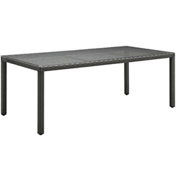 Sojourn 82" Outdoor Patio Dining Table - Chocolate 