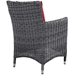 Summon Dining Outdoor Patio Sunbrella® Armchair - Canvas Red - MOD2204