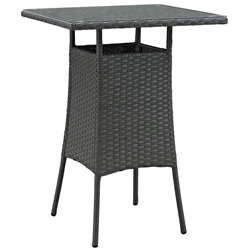 Sojourn Small Outdoor Patio Bar Table - Chocolate 