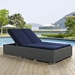 Sojourn Outdoor Patio Sunbrella® Double Chaise - Chocolate Navy - MOD2265