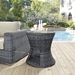 Summon Round Outdoor Patio Side Table - Gray - MOD2280