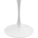 Lippa 48" Oval Artificial Marble Dining Table - White - MOD2314