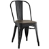 Promenade Bamboo Side Chair - Black