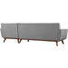 Engage Right-Facing Sectional Sofa - Expectation Gray - MOD2385
