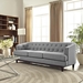 Coast Upholstered Fabric Sofa - Light Gray - MOD2398