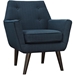 Posit Upholstered Fabric Armchair - Azure - MOD2405