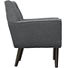 Posit Upholstered Fabric Armchair - Gray - MOD2406