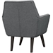 Posit Upholstered Fabric Armchair - Gray - MOD2406