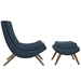 Ramp Upholstered Fabric Lounge Chair Set - Azure - MOD2435