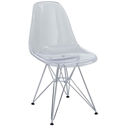 Paris Dining Side Chair - Clear 