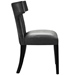 Curve Vinyl Dining Chair - Black Style B - MOD2674