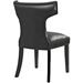 Curve Vinyl Dining Chair - Black Style B - MOD2674