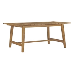 Dorset Outdoor Patio Teak Dining Table - Natural Style A 