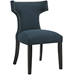 Curve Fabric Dining Chair - Azure - MOD2750